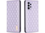 Custodia Galaxy A72, Elegante Custodia In Pelle Flip Portacarte Con Supporto Per Samsung Galaxy A72 5G / A72 4G Purple