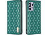 Custodia Galaxy A72, Elegante Custodia In Pelle Flip Con Slot Per Schede E Supporto Per Samsung Galaxy A72 5G / A72 4G Verde