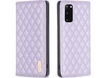 Custodia Galaxy S20, Elegante Custodia In Pelle Flip Con Slot Per Schede E Supporto Per Samsung Galaxy S20 Viola