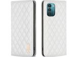 Nokia G11 / G21 Cover, Elegante Custodia Flip In Pelle Portacarte Con Supporto Per Nokia G11 / Nokia G21 Bianco