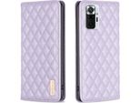 Custodia Redmi Note 10 Pro, Elegante Custodia In Pelle Flip Con Slot Per Schede E Supporto Per Xiaomi Redmi Note 10 Pro / 10 Pro Max Viola