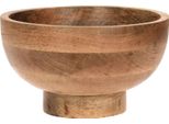 Ciotola In Legno Di Mango Massiccio - Ø Circa 25 Cm - Fruttiera Decorativa