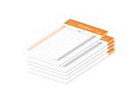 Lista Della Spesa Pricaro "Typo"", Magnetica, Arancione, A6, 25 Fogli, 5 Pezzi"