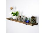 Skye Decor, Lam010, Mensola Decorativa Da Parete In Legno, Nera, 100 % Firmwood, 60 X 14 X 16 Cm