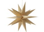 Stella Di Carta Ø 40 Cm In Legno - Stella Di Natale Decorativa Da Appendere