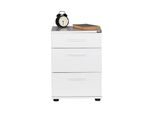 Skye Decor, Kmd-530-Bb-1, Comodino, Bianco, 100 % Melamin Coated Slipboard, 40 X 39 X 57 Cm