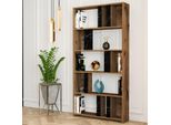 Skye Decor, Lima - Noce, Marmo Nero, Libreria, Noce, 100 % Melamin Coated Slipboard, 90 X 20 X 180 Cm