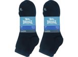 Lonsdale 6 Paia Di Calzini A Quarti Di Dollaro Altezza Caviglia In Cotone Blu43-46