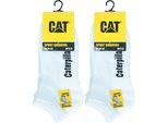 Caterpillar 6 Paia Di Calzini Da Uomo Sportivi In Spugna Di Cotone Bianco47-50