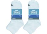 Lonsdale 6 Paia Di Calzini A Quarti Di Dollaro Altezza Caviglia In Cotone Bianco43-46