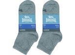 Lonsdale 6 Paia Di Calzini A Quarti Di Dollaro In Cotone Melange Grigio39-42