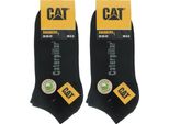 Caterpillar 10 Paia Di Calzini Da Uomo Altezza Caviglia In Cotone Nero47-50