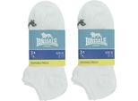 Lonsdale 6 Paia Di Calze Piquet Di Cotone Bianco39-42