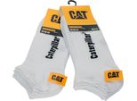 Caterpillar 6 Paia Di Calzini Da Uomo Altezza Caviglia In Cotone Bianco39-42