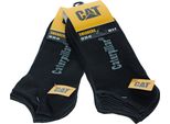 Caterpillar 6 Paia Di Calzini Da Uomo Altezza Caviglia In Cotone Nero43-46