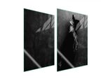 Piastre Copri Fornelli 2 Pezzi 35X52 Copri Piano Cottura In Ceramica Tagliere In Vetro Donna Nero