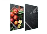 Piastre Copri Fornelli 2 Pezzi 35X52 Copri Piano Cottura In Ceramica Tagliere In Vetro Ardesia