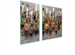 Piastre Coprifornelli 2 Pezzi 90X52 Ceramica Coprifornelli Tagliere In Vetro Ardesia Cucina