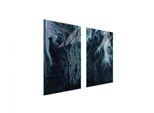 Piastre Copri Fornelli 2 Pezzi 75X52 Copri Piano Cottura In Ceramica Tagliere In Vetro Motivo Marmo