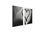 Piastre Copri Fornelli 2 Pezzi 75X52 Ceramica Copri Piano Cottura Vetro Tagliere Cuore Cucina