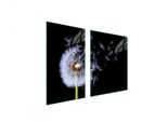 Piastre Copri Fornelli 2 Pezzi 100X52 Copri Piano Cottura In Ceramica Tagliere In Vetro Dente Di Leone Nero