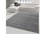 Tappeto Moderno Di Design Per Il Soggiorno Con Design A Tinta Unita In Grigio Scuro Dimensioni - 160 X 230 Cm