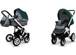 BabyLux® Sky Lark | 2in1 Kinderwagen Set | Grey Flex Green | Kombikinderwagen | Kinderwagenset |