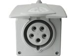 Presa A Muro Cee Con Coperchio Incernierato Presa Ad Incasso 16A 5P 400V IP44