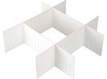 Divisori Per Cassetti - 4 Pezzi - Bianco