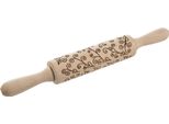 Orion Mattarello Mattarello Rullo Per Pasta Rullo Per Pasta Girello Decorativo Rotante Manico In Legno 33 Cm
