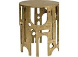 Casa Padrino Designer Stool Bronze Ø 41 X H. 48 Cm - Sgabello Rotondo In Alluminio - Sgabello Rotondo - Mobili Soggiorno - Mobili - Mobili Di Design - Arredamento - Arredamento Di Design