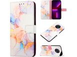 Redmi Note 9T Case, Marble Motifpoliuretanoleather Case Wallet Card Holder With Stand Function Flip Cover Per Xiaomi Redmi Note 9T Colourful