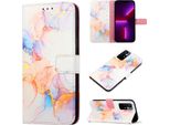 Redmi 10 Case, Marble Motifpoliuretanoleather Case Wallet Card Holder Con Funzione Stand Flip Cover Per Xiaomi Redmi 10 / 10 Prime Colourful