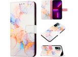 Redmi Note 10S Case, Marble Motifpoliuretanoleather Case Wallet Card Holder Con Funzione Di Stand Flip Cover Per Xiaomi Redmi Note 10S / Note 10 4G Colourful