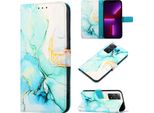 Redmi Note 11 Pro Case, Marble Motifpoliuretanoleather Case Wallet Card Holder Con Funzione Di Stand Flip Cover Per Xiaomi Redmi Note 11 Pro 5G / 4G Verde