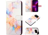 Xiaomi Poco X3 Nfc Case, Marble Motifpoliuretanoleather Case Wallet Card Holder With Stand Function Flip Cover Per Xiaomi Poco X3 Nfc / X3 / X3 Pro Colourful