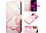 Xiaomi Poco M3 Case, Marble Motifpoliuretanoleather Case Wallet Card Holder Con Funzione Stand Flip Cover Per Xiaomi Poco M3 / Redmi 9T / 9 Power Rosa Bianco