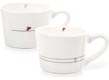 Orion Tazza In Ceramica Tazza / Tazza In Ceramica Tazza Da Tè Tazza Da Caffè Con Manico Cuori Set Di 2 200 Ml