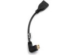 SYSTEM-S Cavo D'ingresso Mini Hdmi 90° Ad Angolo Retto Per Presa Hdmi Standard 16 Cm