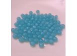 Perle Di Vetro - Tipo Sfaccettato - 140 Pezzi - 4 Mm - Blu Chiaro