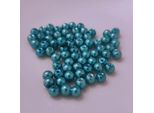 Perline Di Vetro - Tipo "Rotondo"" - 20G - 4 Mm - Verde Turchese"