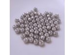 Perle Di Vetro - Tipo "Rotondo"" - 12 G - 2 Mm - Argento"