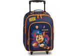 Fabrizio Paw Patrol Blu Scuro Chase Marshall Skye Trolley Per Bambini Valigia Per Bambini Morbida In Poliestere 32 X 42 X 16/21 Cm Vol. 17 L