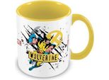 Wolverine - Tazza Da Caffè "Strike"", Interno Bicolore PM5049 (Taglia Unica) (Bianco/Giallo)"