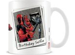 Tazza Da Caffè Deadpool - Selfie Di Compleanno PM5057 (Taglia Unica) (Bianco/Rosso)