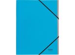 Leitz 3914-00-35 3914 Cartella Organizer Recycle - A4, 6 Scomparti, Cartone (Rc), Neutrale Dal Punto Di Vista Climatico, Blu