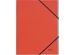 Leitz 3914-00-25 3914 Cartella Organizer Recycle - A4, 6 Scomparti, Cartone (Rc), Neutrale Dal Punto Di Vista Climatico, Rosso
