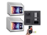 Videocitofono Ip Goliath: 10 Pollici 7 Casa Famiglia, Rfid, Codice Numerico, Antracite : 10 Pollici Bianco : Scatola Da Incasso Colore Monitor: 10 Pollici Bianco Montaggio: Scatola Da Incasso