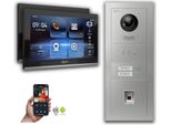 Videocitofono Ip Goliath: Casa Famiglia Da 10 Pollici 2, Impronta Digitale, Display, Argento : 10 Pollici In Nero : Scatola Da Incasso : 4 Connessioni Poe Via:: 4 Poe Selezione Monitor: 10 Pollici In Nero Scatola Di Montaggio Campanello: Scatola Da Incasso