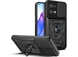Oppo Reno8 5G Custodia Con Anello, Supporto, Protezione Fotocamera, Paraurti In Tpu, Custodia In Silicone Per Oppo Reno8 5G Nero